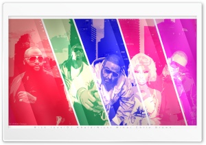 Chris Brown, Nicki Minaj, Rick Ross, Dj Khaled, Lil Wayne - Take it to the Head HD Ultra HD Wallpaper for 4K UHD Widescreen desktop, tablet & smartphone