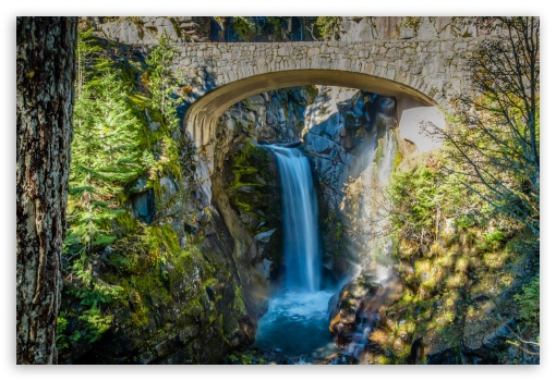 Christine Falls, Mount Rainier National Park, Washington, United States UltraHD Wallpaper for Standard 3:2 Fullscreen DVGA HVGA HQVGA ( Apple PowerBook G4 iPhone 4 3G 3GS iPod Touch ) ; Mobile 3:2 - DVGA HVGA HQVGA ( Apple PowerBook G4 iPhone 4 3G 3GS iPod Touch ) ;