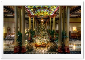 Christmas   Hotel Lounge Ultra HD Wallpaper for 4K UHD Widescreen desktop, tablet & smartphone