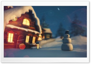 Christmas House Ultra HD Wallpaper for 4K UHD Widescreen desktop, tablet & smartphone