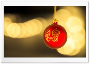 Christmas Red Ball Ultra HD Wallpaper for 4K UHD Widescreen desktop, tablet & smartphone
