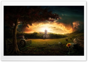 Church At Sunset Ultra HD Wallpaper for 4K UHD Widescreen desktop, tablet & smartphone