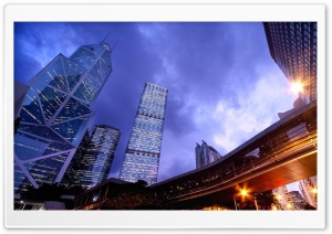 City At Dusk Ultra HD Wallpaper for 4K UHD Widescreen desktop, tablet & smartphone