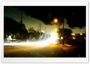 City Lights At Night Background Ultra HD Wallpaper for 4K UHD Widescreen desktop, tablet & smartphone