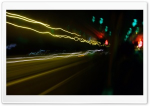 City Lights Long Exposure Ultra HD Wallpaper for 4K UHD Widescreen desktop, tablet & smartphone