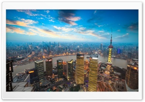 City Metropolis, Skyscrapers, Top View Ultra HD Wallpaper for 4K UHD Widescreen desktop, tablet & smartphone