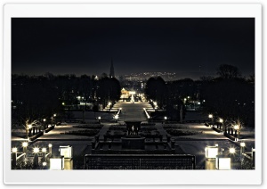 City Winter Night Ultra HD Wallpaper for 4K UHD Widescreen desktop, tablet & smartphone
