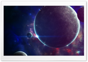 Close Planets Art Ultra HD Wallpaper for 4K UHD Widescreen desktop, tablet & smartphone