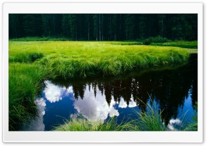 Clouds Reflecting In Water Ultra HD Wallpaper for 4K UHD Widescreen desktop, tablet & smartphone
