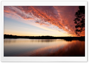 Clouds Reflecting Sunset Light Ultra HD Wallpaper for 4K UHD Widescreen desktop, tablet & smartphone