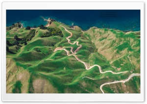 Coast Aerial View Beautiful Landscape Ultra HD Wallpaper for 4K UHD Widescreen desktop, tablet & smartphone