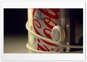 Cocacola And Headphones Ultra HD Wallpaper for 4K UHD Widescreen desktop, tablet & smartphone