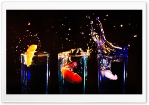 Cocktails Splash Ultra HD Wallpaper for 4K UHD Widescreen desktop, tablet & smartphone