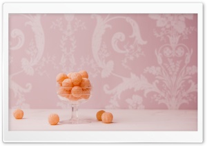 Coconut Orange Balls Dessert Ultra HD Wallpaper for 4K UHD Widescreen desktop, tablet & smartphone