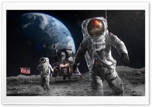 Colonizing the Moon Ultra HD Wallpaper for 4K UHD Widescreen desktop, tablet & smartphone