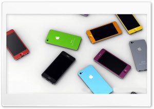 Colored iPhones HD Ultra HD Wallpaper for 4K UHD Widescreen desktop, tablet & smartphone