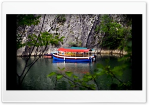 Colorful Boat at Matka Canyon Ultra HD Wallpaper for 4K UHD Widescreen desktop, tablet & smartphone
