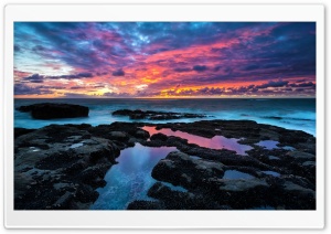 Colorful Clouds, Ocean Ultra HD Wallpaper for 4K UHD Widescreen desktop, tablet & smartphone