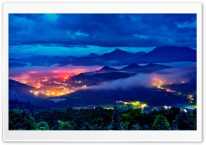 Colorful Night Lights Ultra HD Wallpaper for 4K UHD Widescreen desktop, tablet & smartphone