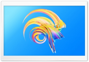 Colorful Paint, Blue Background Ultra HD Wallpaper for 4K UHD Widescreen desktop, tablet & smartphone