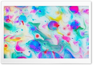 Colorful Paint Bubble Bursting Ultra HD Wallpaper for 4K UHD Widescreen desktop, tablet & smartphone