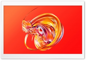 Colorful Paint, Orange Background Ultra HD Wallpaper for 4K UHD Widescreen desktop, tablet & smartphone