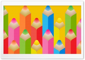 Colorful Pencils Art Ultra HD Wallpaper for 4K UHD Widescreen desktop, tablet & smartphone