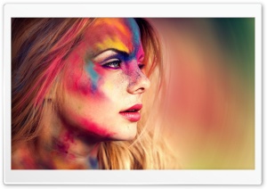 Colorful Powder Fight Ultra HD Wallpaper for 4K UHD Widescreen desktop, tablet & smartphone