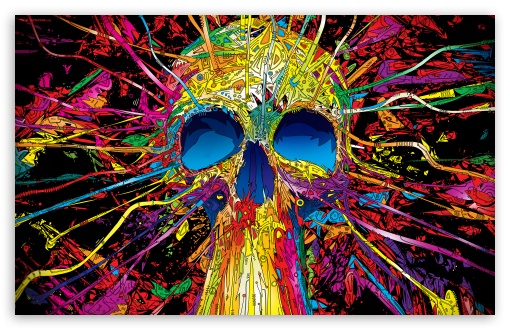 Colorful Skull UltraHD Wallpaper for Wide 16:10 5:3 Widescreen WHXGA WQXGA WUXGA WXGA WGA ; 8K UHD TV 16:9 Ultra High Definition 2160p 1440p 1080p 900p 720p ; Mobile 5:3 16:9 - WGA 2160p 1440p 1080p 900p 720p ;