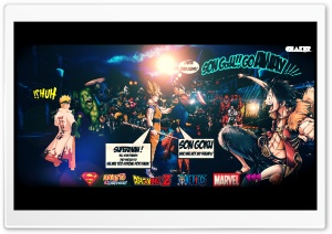 Comic Marvel VS ANIME - Wallpaper HD by Chaker Design Ultra HD Wallpaper for 4K UHD Widescreen desktop, tablet & smartphone