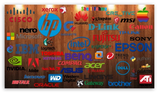 Computer Companies Logos UltraHD Wallpaper for 8K UHD TV 16:9 Ultra High Definition 2160p 1440p 1080p 900p 720p ; Mobile 16:9 - 2160p 1440p 1080p 900p 720p ;