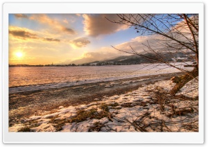 Country Field Winter Ultra HD Wallpaper for 4K UHD Widescreen desktop, tablet & smartphone