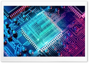 CPU wireframe Ultra HD Wallpaper for 4K UHD Widescreen desktop, tablet & smartphone