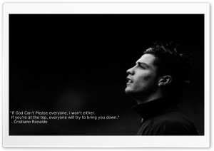Cristiano Ronaldo Quote Ultra HD Wallpaper for 4K UHD Widescreen desktop, tablet & smartphone