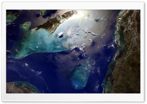 Cuba and Bahamas Islands seen from Space Ultra HD Wallpaper for 4K UHD Widescreen desktop, tablet & smartphone