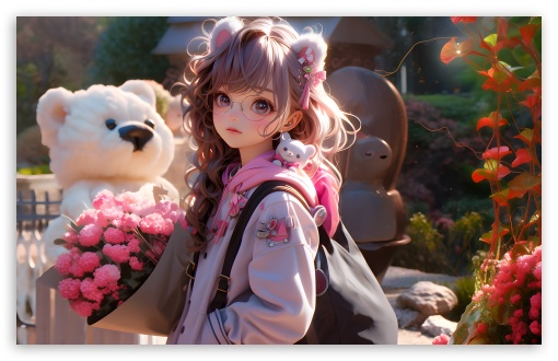 Cute Anime Girl, Bouquet Flowers, Gift UltraHD Wallpaper for Wide 16:10 5:3 Widescreen WHXGA WQXGA WUXGA WXGA WGA ; UltraWide 21:9 24:10 ; 8K UHD TV 16:9 Ultra High Definition 2160p 1440p 1080p 900p 720p ; UHD 16:9 2160p 1440p 1080p 900p 720p ; Standard 4:3 5:4 3:2 Fullscreen UXGA XGA SVGA QSXGA SXGA DVGA HVGA HQVGA ( Apple PowerBook G4 iPhone 4 3G 3GS iPod Touch ) ; Smartphone 16:9 3:2 5:3 2160p 1440p 1080p 900p 720p DVGA HVGA HQVGA ( Apple PowerBook G4 iPhone 4 3G 3GS iPod Touch ) WGA ; Tablet 1:1 ; iPad 1/2/Mini ; Mobile 4:3 5:3 3:2 16:9 5:4 - UXGA XGA SVGA WGA DVGA HVGA HQVGA ( Apple PowerBook G4 iPhone 4 3G 3GS iPod Touch ) 2160p 1440p 1080p 900p 720p QSXGA SXGA ;