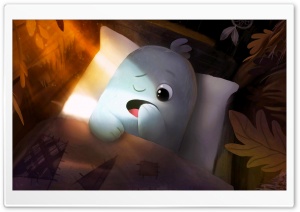 Cute Baby Monster Illustration Ultra HD Wallpaper for 4K UHD Widescreen desktop, tablet & smartphone