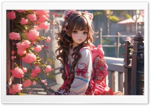 Cute Child Girl Anime Ultra HD Wallpaper for 4K UHD Widescreen desktop, tablet & smartphone