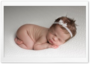 Cute Newborn Baby Girl background Ultra HD Wallpaper for 4K UHD Widescreen desktop, tablet & smartphone