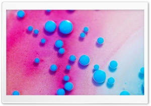 Cyan Paint Bubbles, Magenta Background Ultra HD Wallpaper for 4K UHD Widescreen desktop, tablet & smartphone