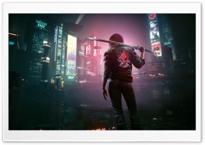 Cyberpunk 2077 Phantom Liberty Katana Ultra HD Wallpaper for 4K UHD Widescreen desktop, tablet & smartphone