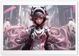 Cyborg Girl Sci-fi Artwork Ultra HD Wallpaper for 4K UHD Widescreen desktop, tablet & smartphone