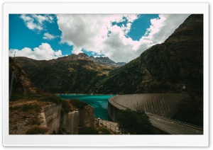 Dam In The Alps Ultra HD Wallpaper for 4K UHD Widescreen desktop, tablet & smartphone