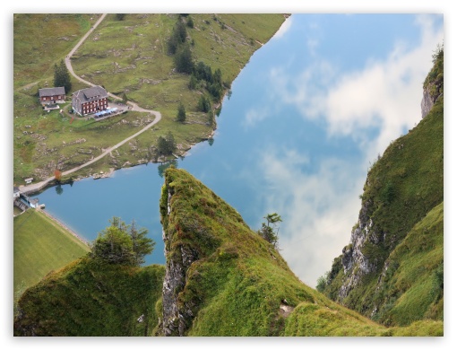 Deep View Lake Bannalp Switzerland UltraHD Wallpaper for Standard 4:3 Fullscreen UXGA XGA SVGA ; iPad 1/2/Mini ; Mobile 4:3 - UXGA XGA SVGA ;