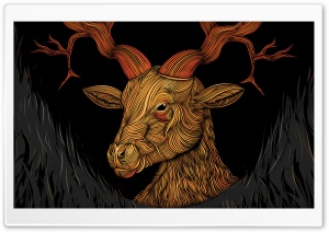 Deer God. Ultra HD Wallpaper for 4K UHD Widescreen desktop, tablet & smartphone