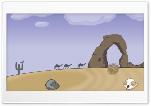 desert in vector Ultra HD Wallpaper for 4K UHD Widescreen desktop, tablet & smartphone