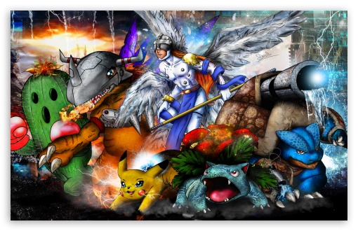 Digimon x Pokemon Mash Up 2014 UltraHD Wallpaper for Wide 16:10 5:3 Widescreen WHXGA WQXGA WUXGA WXGA WGA ; 8K UHD TV 16:9 Ultra High Definition 2160p 1440p 1080p 900p 720p ; Standard 3:2 Fullscreen DVGA HVGA HQVGA ( Apple PowerBook G4 iPhone 4 3G 3GS iPod Touch ) ; Mobile 5:3 3:2 16:9 - WGA DVGA HVGA HQVGA ( Apple PowerBook G4 iPhone 4 3G 3GS iPod Touch ) 2160p 1440p 1080p 900p 720p ;