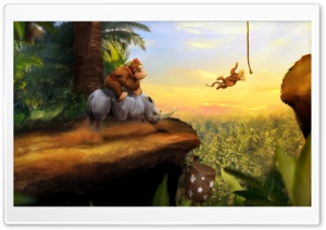 Donkey Kong Game Ultra HD Wallpaper for 4K UHD Widescreen desktop, tablet & smartphone
