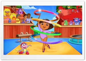 Dora the Explorer Doras Fantastic Gymnastics Adventure Ultra HD Wallpaper for 4K UHD Widescreen desktop, tablet & smartphone