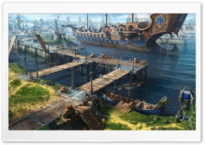 Dragon Eternity Game Ship Ultra HD Wallpaper for 4K UHD Widescreen desktop, tablet & smartphone